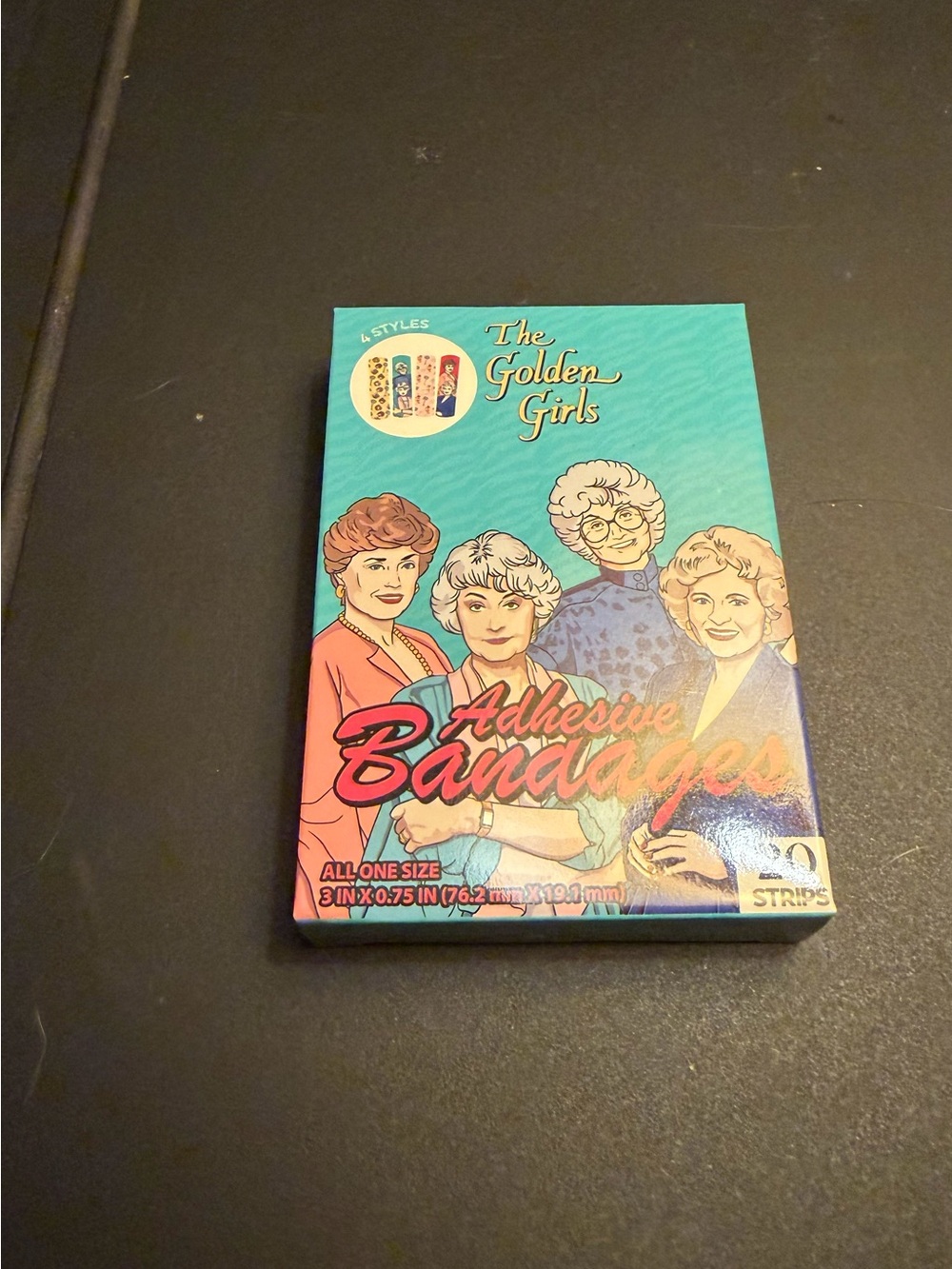 Golden Girls- Adhesive Bandages - Teal Packaging